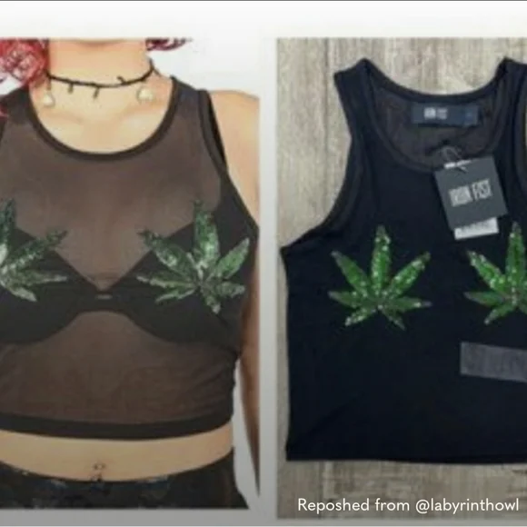 Last Chance! Buy now! Iron Fist Mary Jane Crop Top Size Small - Picture 2 of 7
